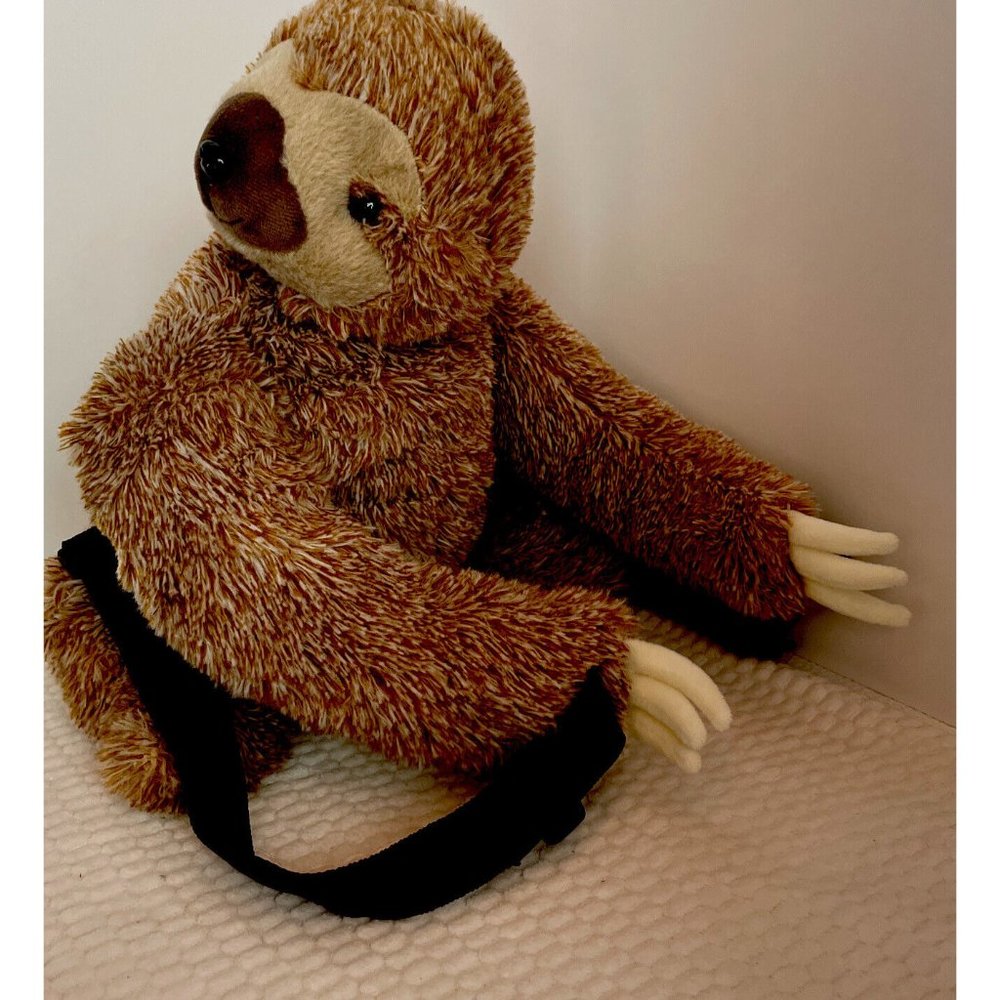 Plush Sloth Mini Backpack Soft Novelty Adjustable Straps Hobby Lobby Stuffed Toy